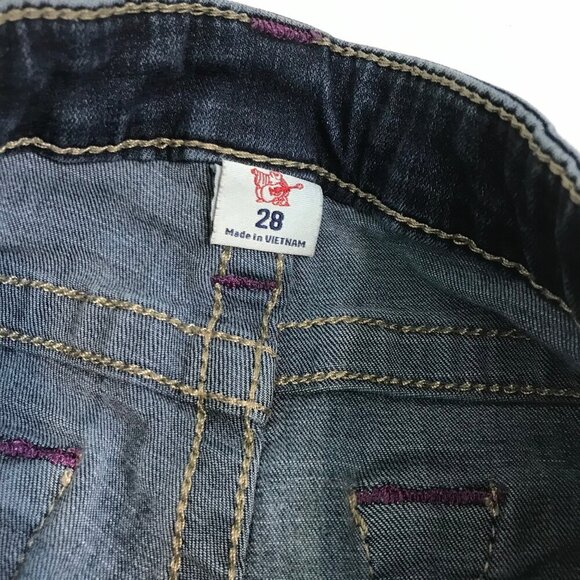 TRUE RELIGION WOMENS SUPER SKINNY JEANS SIZE 28 - Picture 6 of 8